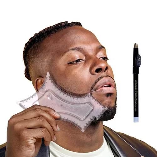 Miniatura 7 de Múltiples herramientas de corte para formar barba de Cut Buddy, plantilla de corte de pelo, guía para corte de bigote