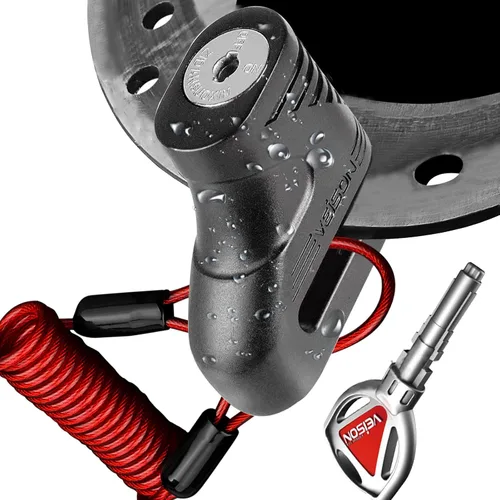 Cerraduras de motocicleta resistentes antirrobo, cerraduras de cable con combinación, cerradura de bicicleta resistente con llave, cerradura mini,