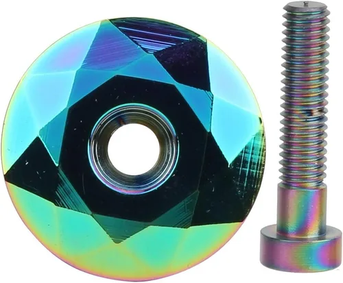so - Auriculares y tornillos, 2 colores de aluminio claro, accesorios de modificación de cubierta de titanización (multicolor)