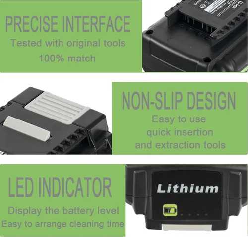 Miniatura 4 de Batería de repuesto de alta capacidad de 4.0Ah para batería Ryobi de 40 V - Vida útil prolongada y rendimiento confiable