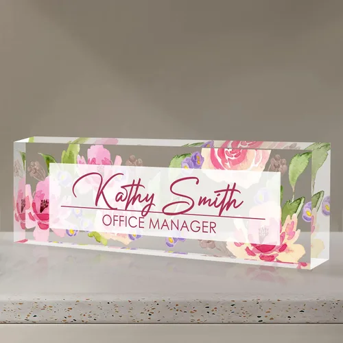 Miniatura 22 de Placa de nombre personalizada para escritorio, placa de nombre de escritorio personalizada, placa de nombre acrílica, accesorios de escritorio