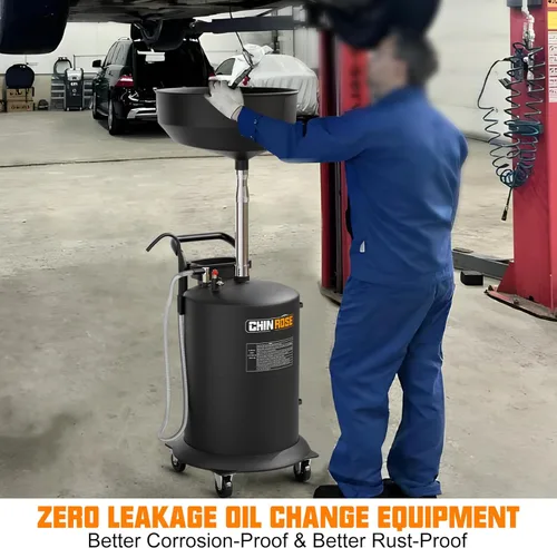Miniatura 6 de Tanque de drenaje de aceite residual, extractor de drenaje de aceite y kit colector Drenador neumático para fluidos automotrices Contenedor