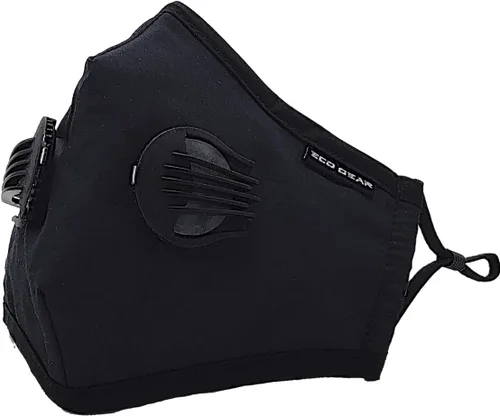 ECO-GEAR Máscara facial anticontaminación, respirador de partículas, máscara para polvo, gases de escape, humo, humo, polen y humos, máscara bucal