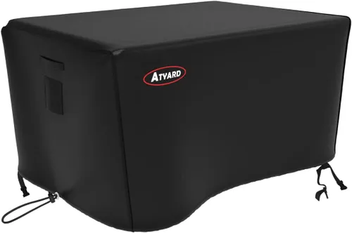 Miniatura 24 de Atyard Cubierta cuadrada para fogata de gas, 36 pulgadas de largo x 36 pulgadas de ancho x 24 pulgadas de alto, impermeable, resistente al viento