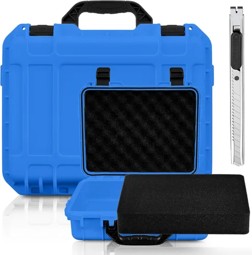 Miniatura 8 de Relaxweex 1 Pieza Estuche Rígido Impermeable de 14.3 x 11.4 x 4.5 Pulgadas con Inserto de Espuma Personalizable DIY Estuche Protector Portátil