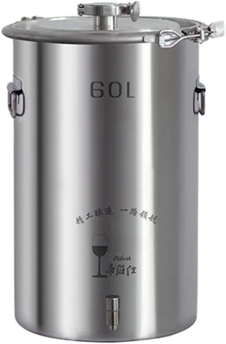 60L 304/316 Nuevo barril de fermentación de acero inoxidable barril fermentador de barril de vino autoferizado vino sellado equipo de fabricación de