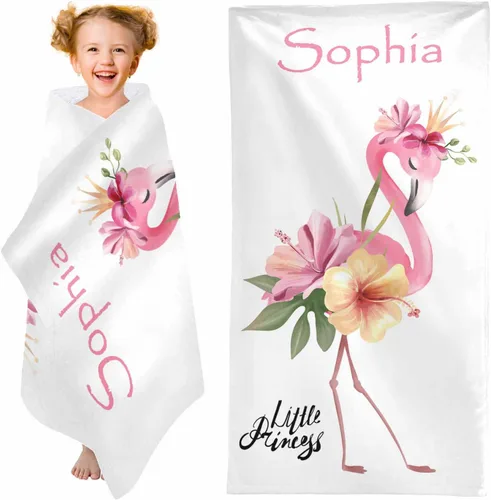 Miniatura 13 de YESCUSTOM Toallas de baño personalizadas con nombre, toallas de playa personalizadas Uniocorn para adultos y niños, microfibra de dibujos animados