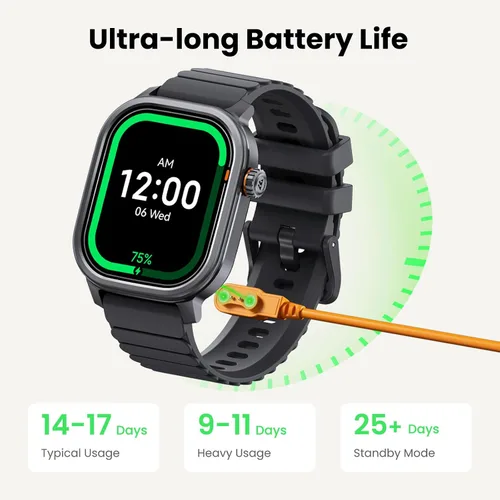 Miniatura 6 de KOSPET Pulse - Relojes inteligentes para hombre, llamadas y respuesta Bluetooth, duración de la batería de 25 días, AMOLED de 1.96 pulgadas