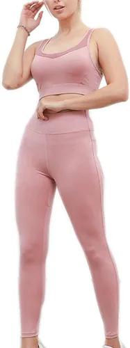 Miniatura 4 de 5 conjuntos de entrenamiento para mujer yoga correr atletismo gimnasio ejercicio ropa deportiva