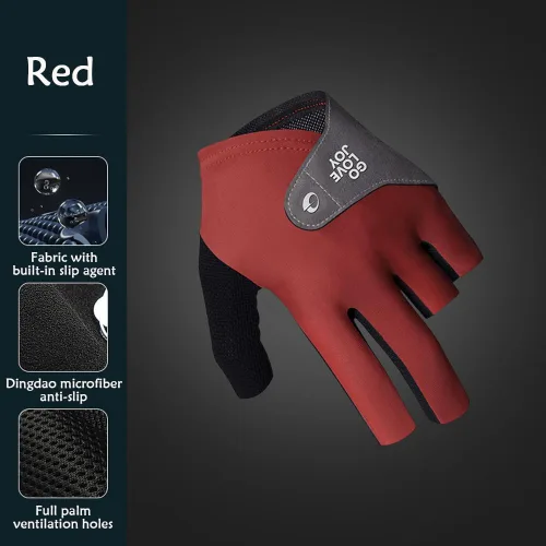 Miniatura 2 de Guantes de billar para mano izquierda, guantes de billar para mano izquierda, 3 dedos, secado rápido, transpirables y antideslizantes, guantes Mano