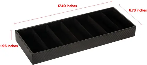 Miniatura 4 de J JACKCUBE DESIGN MK378 - Estuche de almacenamiento de gafas de cuero con 7 compartimentos
