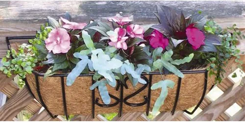 Miniatura 6 de Revestimientos para cesta de ventana de 30 pulgadas, preformado, revestimiento de coco y coco con tierra húmeda para cesta de ventana