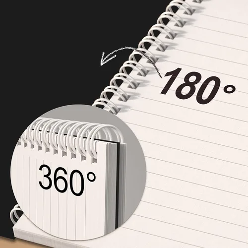 Miniatura 2 de Nichela Paquete de 4 Cuadernos en Espiral para el Trabajo - 4" x 6" Cuadernos de Tapa Blanda Rayados para la Universidad para Tomar Notas