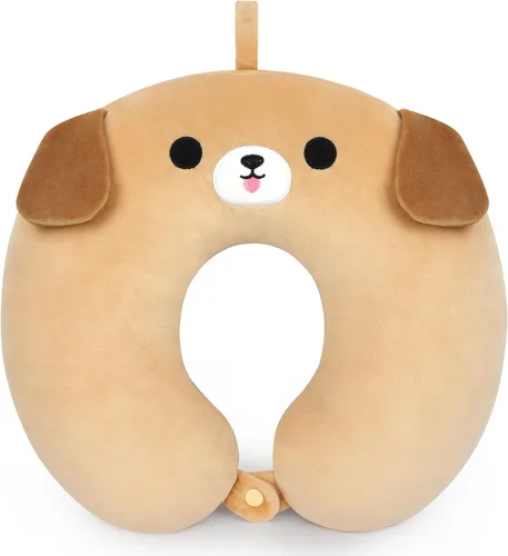 Miniatura 7 de Almohada cervical de viaje para niños y adultos, linda almohada de viaje para niños con gato negro, almohada de cuello de dibujos animados