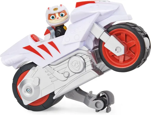 Miniatura 5 de PAW Patrol, Moto Pups Moto Deluxe de Wildcat, vehículo de motocicleta de tracción que hace piruetas y figura de juguete Gato montés