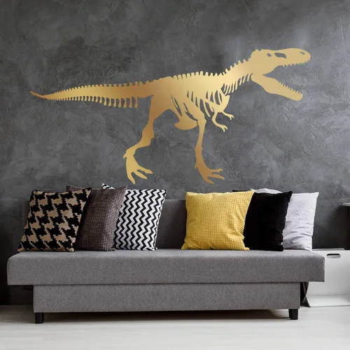 Miniatura 7 de Calcomanía de pared grande de esqueleto Tyrannosaurus Rex - Trex Wall Decal (negro)