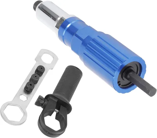 Miniatura 4 de Pilipane Adaptador de pistola de remache para taladro eléctrico, kit de adaptador de remachador inalámbrico profesional, accesorio de herramienta