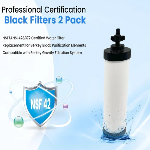 Miniatura 2 de 【Actualizado】Filtro de cerámica Virego con infusión de plata, repuesto para filtro de agua BB9-2, filtros de limpieza repetibles compatibles