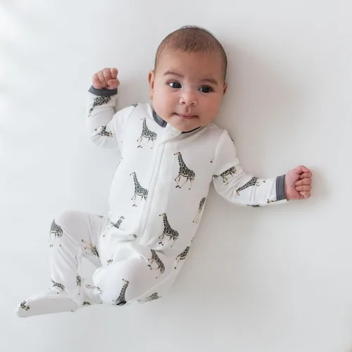 Miniatura 4 de KYTE BABY Pies unisex con cierre de cremallera, rayón hecho de bambú, 0-24 meses