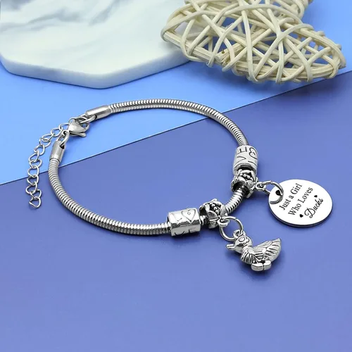 Miniatura 4 de Pulsera de regalo para amantes de los animales para mujeres, regalo de cumpleaños de Navidad, patos, dragón, koala, lobo, vaca, regalo para niñas