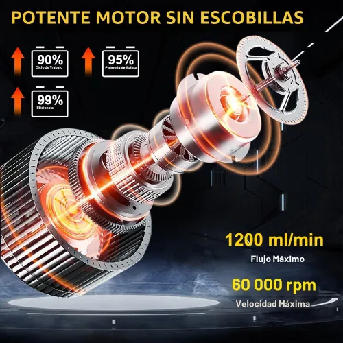 Miniatura 7 de Pulverizador de Pintura Inalámbrico con Baterías Makita 2 * 4AH, 6 Boquillas y 3 Patrones de Pulverización y 10 Bolsas de Pintura y 1 Luz Nocturna