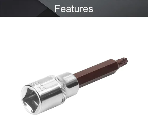 Miniatura 3 de Utoolmart 1/2-Inch Drive T35 Torx Bit Socket S2 Acero 3.937 in Longitud Auto Reparación Impacto Listo Herramienta 1