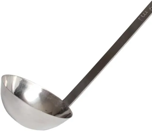 Miniatura 3 de TrueCraftware - Cucharón de 2 onzas con mango largo con gancho de acero inoxidable - Cucharón de cocina Los mejores accesorios de cocina