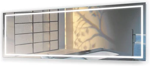Miniatura 17 de Krugg Espejo de baño LED cuadrado de 24 x 24 pulgadas Espejo de tocador iluminado incluye atenuador y desempañador Montaje en pared vertical u