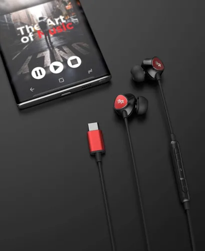 Miniatura 3 de Bolle & Raven Thore - Auriculares USB tipo C Auriculares intrauditivos con cable con micrófono remoto para S21 / S22 / S23 / S24 / S25 Ultra