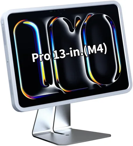 Miniatura 15 de Soporte magnético en el escritorio con funda de carga A6 para iPad mini (A17 Pro, A15 Bionic) de 8.3 pulgadas, forma clásica de L, base de metal