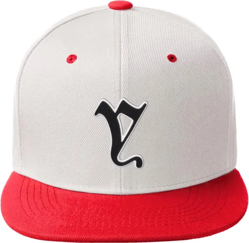 Miniatura 1437 de Daxton Gorra clásica con visera de billete plano con letras del alfabeto inglés antiguo de la A a la Z
