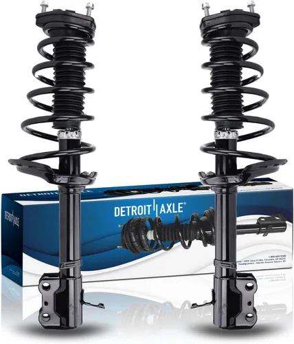 Miniatura 38 de Detroit Axle - Puntales 4WD para Ford Expedition Lincoln Navigator 1997-2002, 4 puntales completos con muelle helicoidal delantero trasero 1998 1999