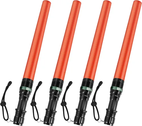 Miniatura 8 de 4 luces LED de señal de seguridad de 11 pulgadas, luces de control de tráfico con 7 modos de flash rojo, para asistente de estacionamiento