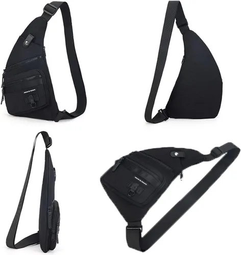 Miniatura 3 de Bolso bandolera antirrobo cruzado en el pecho, mochila de hombro para mujeres y hombres, bolsa de bolsillo personal ligera para senderismo y viajes
