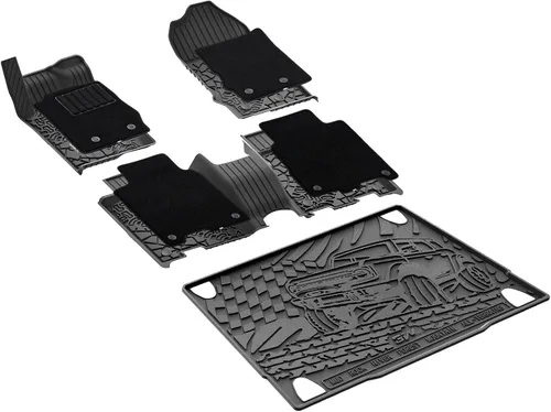 Miniatura 16 de Alfombrillas 3W y forro de carga para Ford Bronco 2 puertas 2021 2022 2023 2024 2025 Todo clima TPE Accesorios para auto a medida Alfombrillas