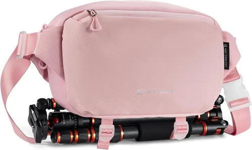 Miniatura 13 de K&F Concept Bolsa Bandolera 2 en 1 para Uso Diario, Bolsa de Hombro y Mochila Cruzada Multifuncional para Fotografía con Cámara DSLR, Bolsa Portátil