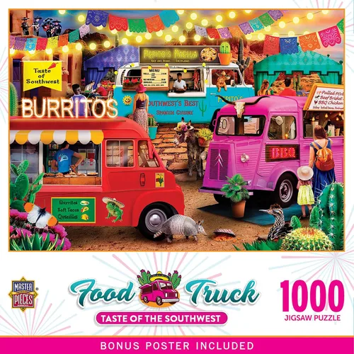Miniatura 4 de Masterpieces Rompecabezas de 300 piezas para adultos y familias – Taste of the Southwest – 19.25 x 26.63 pulgadas
