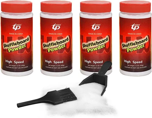 Miniatura 9 de Shuffleboard Sand Wax High/Medium Speed Shuffleboard Powder Set, Shuffleboard Sand with Mini Brush Set