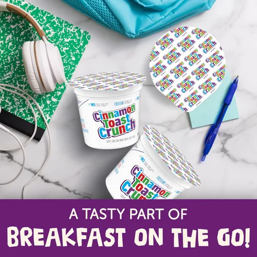 Miniatura 4 de Cinnamon Toast Crunch Taza de cereales para desayuno, cereal de una sola porción, 2 onzas (paquete de 12)