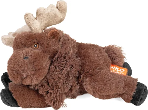 Miniatura 3 de Wild Republic Ecokins Mini alce, animal de peluche, 8 pulgadas, regalo para niños, juguete de peluche, hecho de botellas de agua recicladas hiladas
