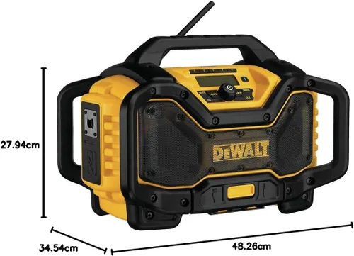 Miniatura 10 de DEWALT Radio Bluetooth MAX de 20 V, rango de 100 pies, portátil para lugares de trabajo (DCR025)