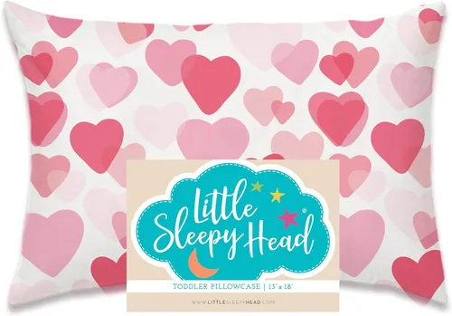Miniatura 27 de Little Sleepy Head Funda de almohada para niños pequeños, 100% algodón y funda de almohada hipoalergénica para almohada de niños pequeños, funda