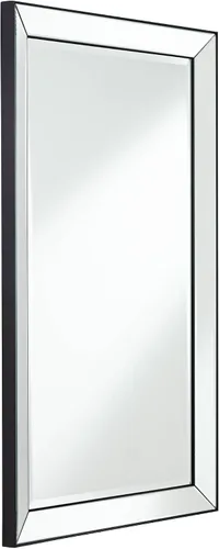 Miniatura 6 de Uttermost Verne - Espejo de pared rectangular con borde negro mate de 24 x 38 pulgadas