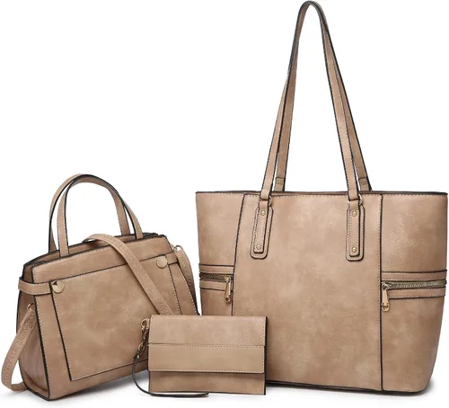 Bolsos y bolsos de mano para mujer, bolso tipo tote, bolso de hombro con asa superior, bolso tipo sobre, juego con cartera, bolso grande de trabajo,