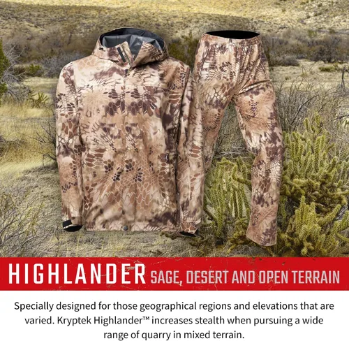 Miniatura 5 de Kryptek Men's Jupiter Waterproof, Breathable, Packable Camo Hunting Jacket