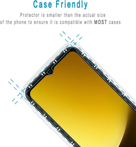 Miniatura 5 de (Paquete de 2 protectores de pantalla de privacidad diseñados para Samsung Galaxy A14 5G, vidrio templado anti-espía, antiarañazos, sin burbujas)