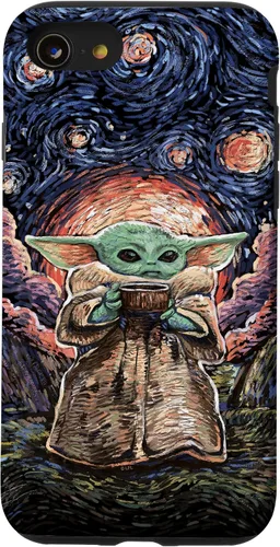Miniatura 18 de Star Wars: The Mandalorian The Child Starry Night Style - Carcasa para iPhone 17