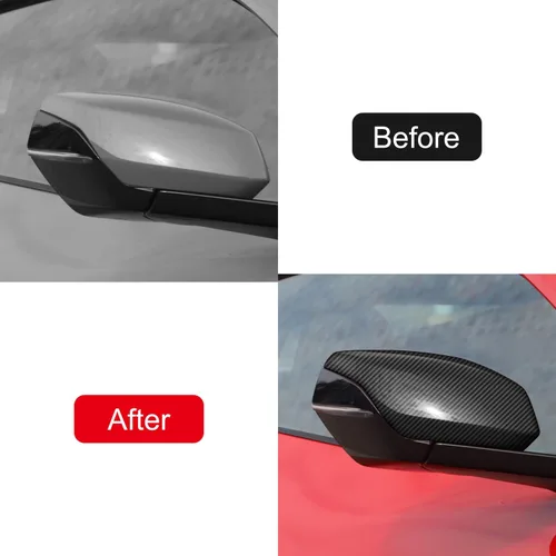 Miniatura 2 de ITrims Para Chevrolet Corvette C8 2020 2021 2022 2023 Accesorios de coche Accesorios de coche Exterior de la puerta trasera cubierta del espejo