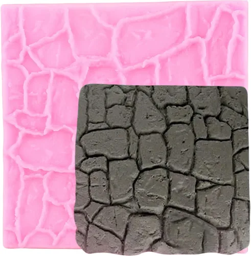 Miniatura 11 de Moldes de silicona para corteza de árbol de grano de madera, textura de corteza de árbol, molde de fondant para decoración de tartas, decoración