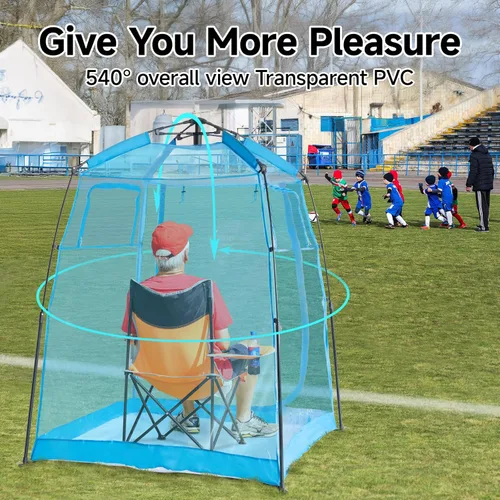 Miniatura 2 de All Weather Proof Pod Sports Tent,Outdoor Weather Tent Sports Pod Pop Up Shelter with Sealed Floor,Clear Tent for Sport Event,Camping,Fishing 8